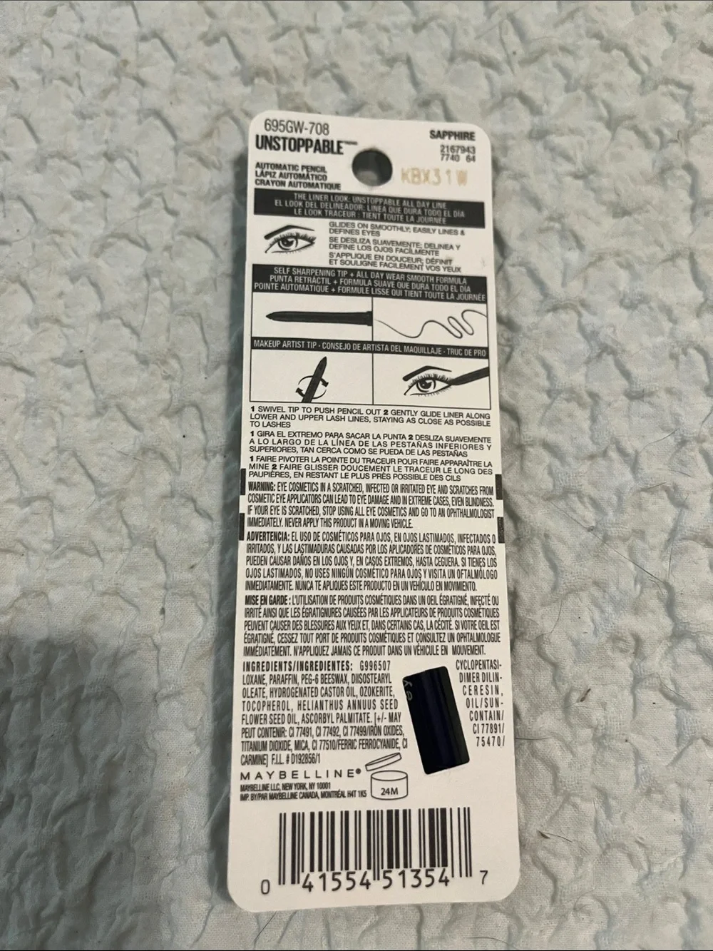 NawT Maybelline Eyeliner 708 Sapphire